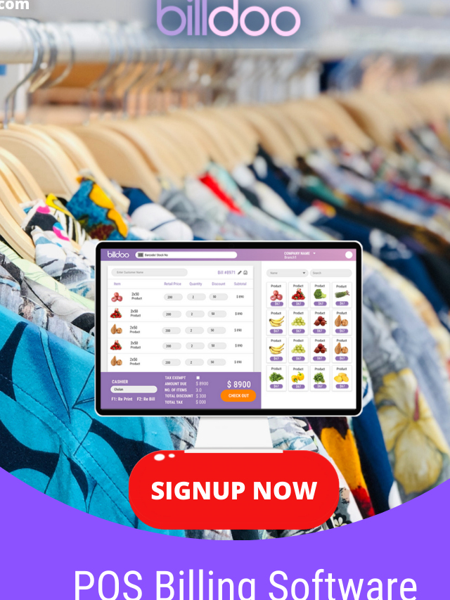 Free Billdoo POS software for Retail shops and any type of businesses.