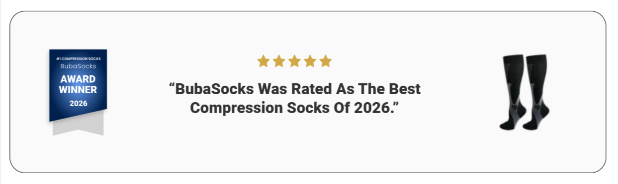 BubaSocks Long Compression Socks 2026 Awarded