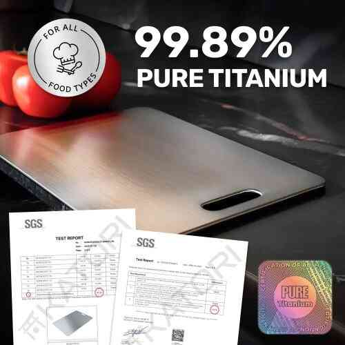 Katori Titanium Cutting Board Features