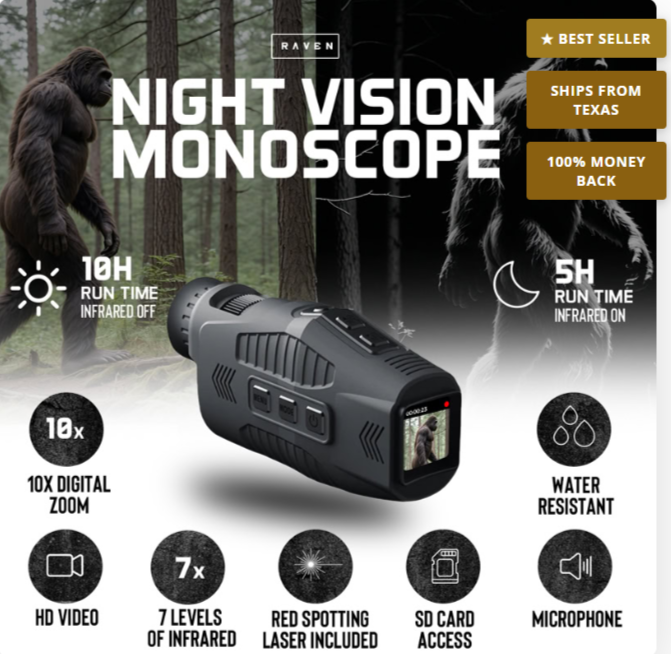 Raven Night Vision Monocular Features