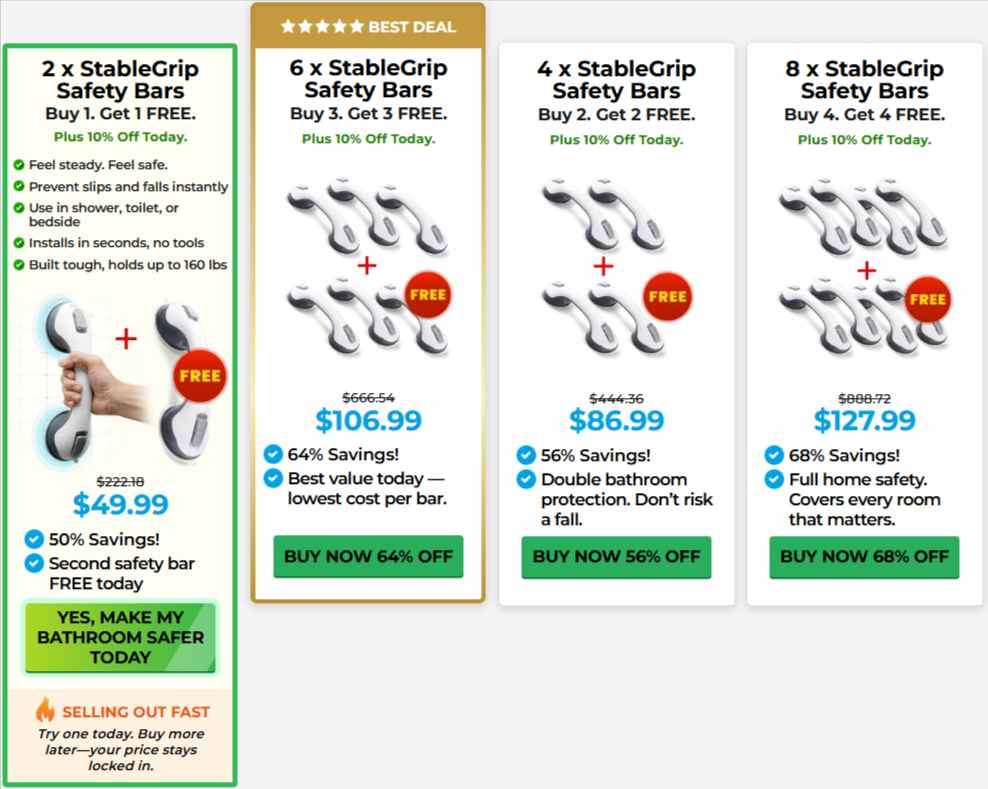 StableGrip Safety Bar Price
