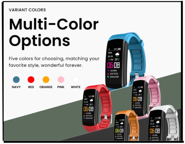 Vital Fit Track color options