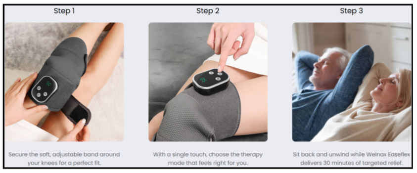 Welnax Easeflex Knee Massager How to use